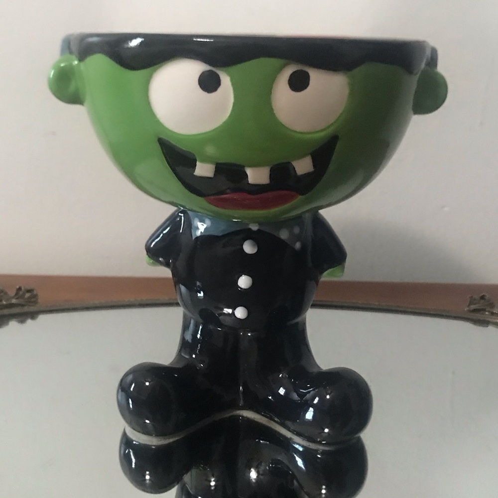 ✔️Ceramic Frankenstein Candy Dish 🧟